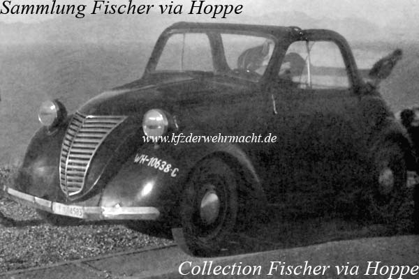 Fiat 500 A Topolino Sondertyp WH-10638-C, Fischer