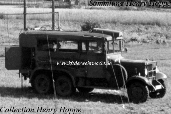 Mercedes G3A Funkmastwagen Kfz 68, Hoppe