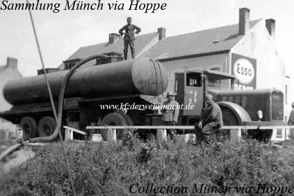 Saurer 8 BUD Sattelzug Tankwagen bei WH, Mnch via Hoppe -1-